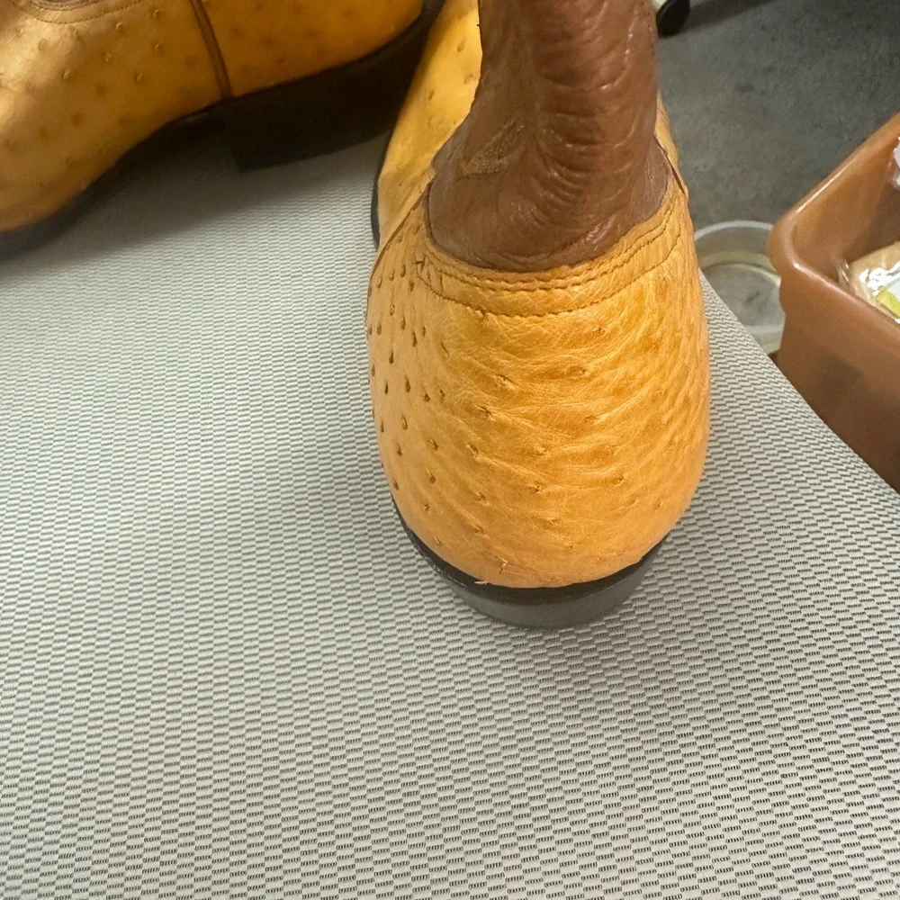Brown and Yellow Western‎ Cowboy Boots